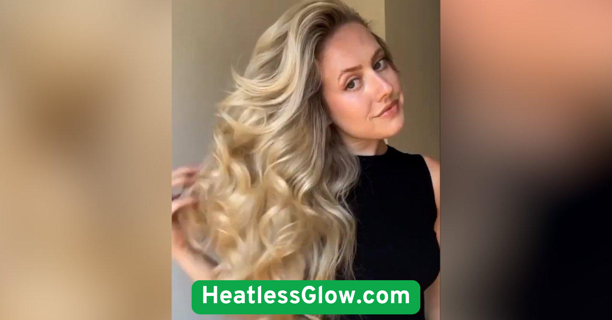Heatless Curls with a Satin Scrunchie 