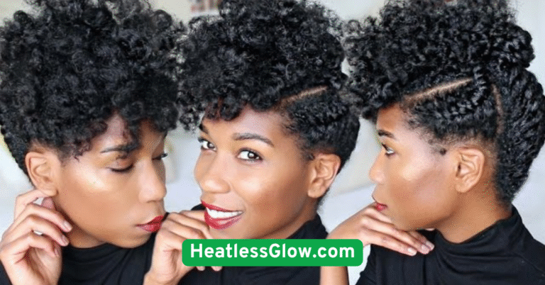 Pineapple Updo for Curly Protection
