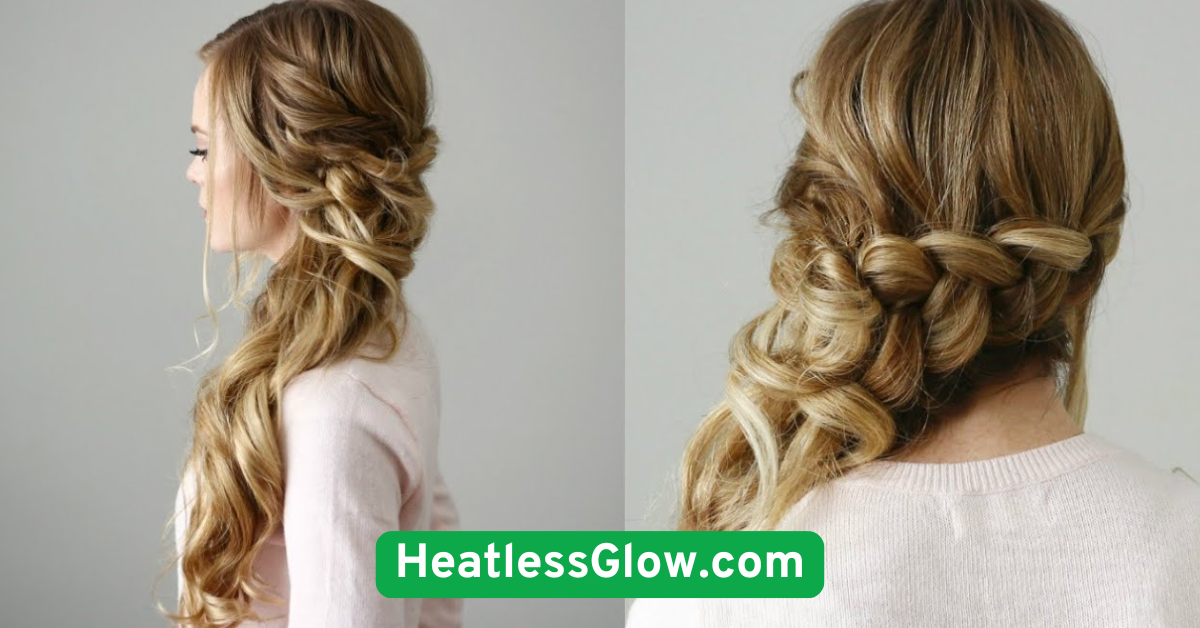 Loose Side Braid with Ribbon