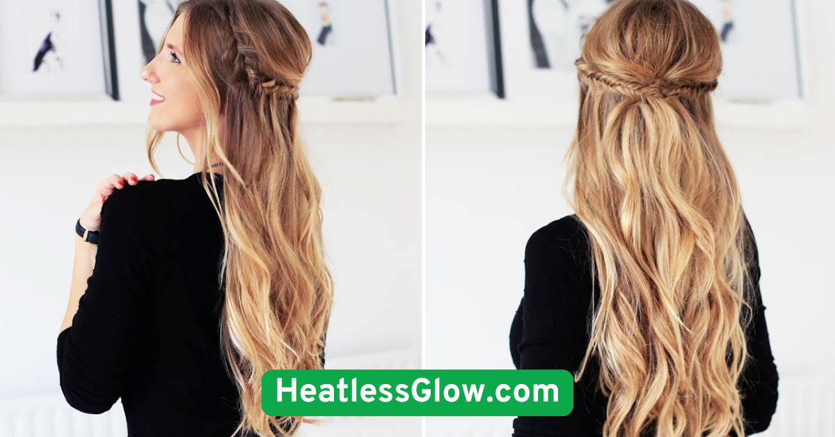 Lazy Twisted Half-Up Style