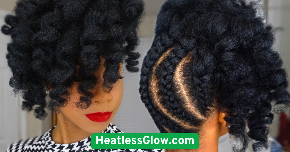 Natural Hair Puff or Afro Pineapple Updo
