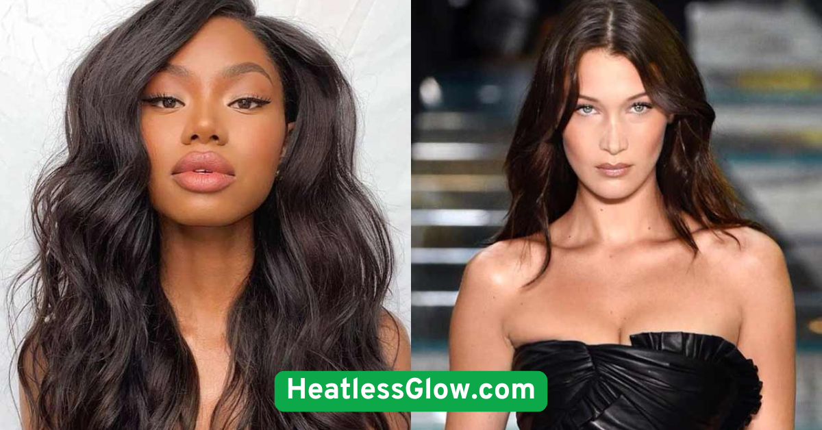 Natural Texture with Hair Oil & Parting