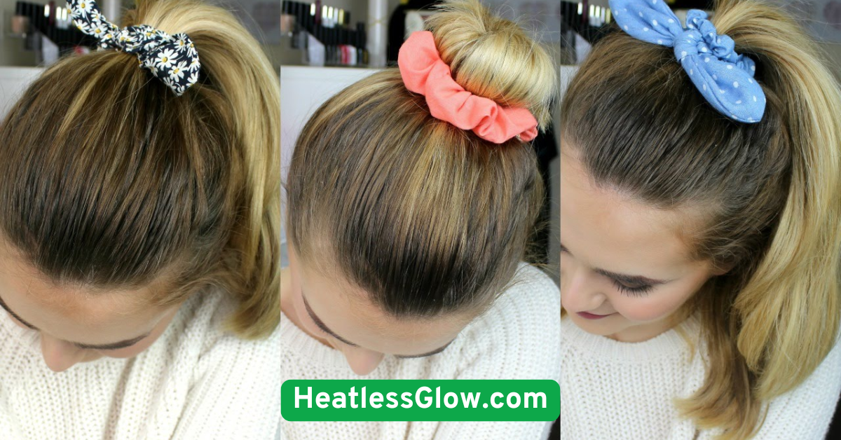  Scrunchie Bun Curls