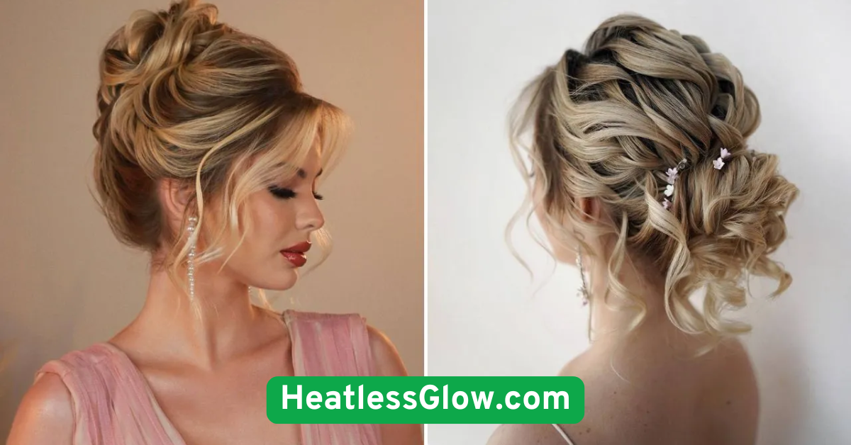 Rolled Updo with Hair Donut