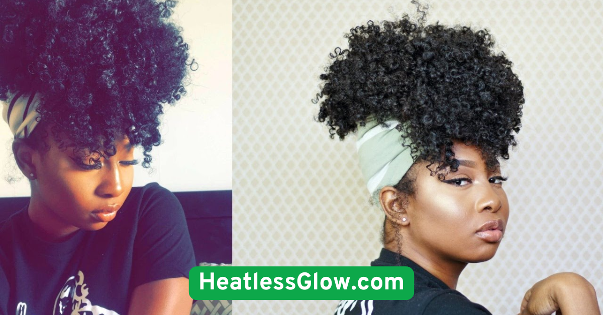 Curly Puff with Wrap