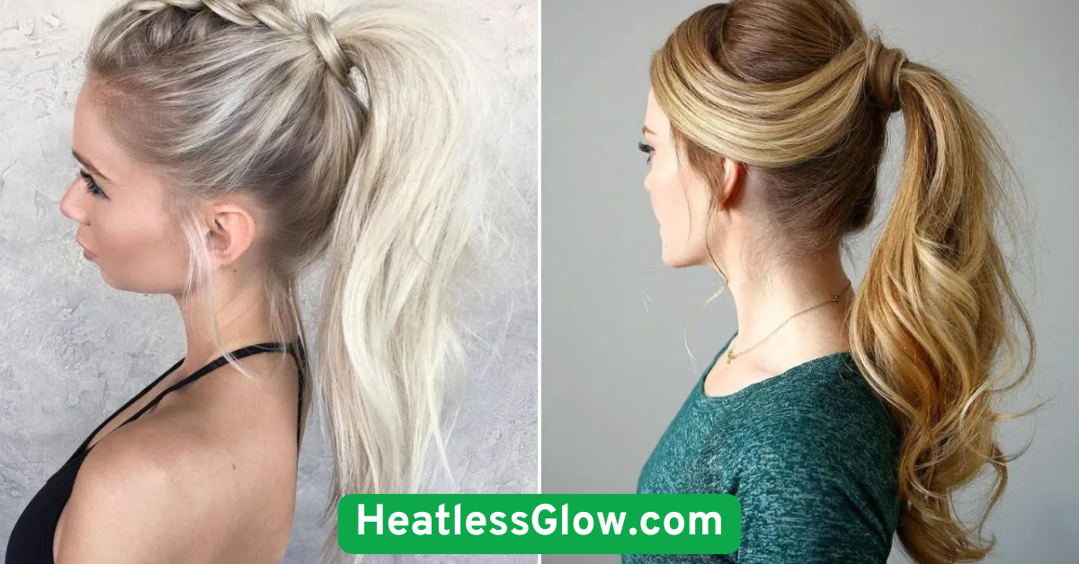  DIY Curly Ponytail with No Heat