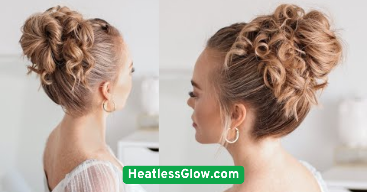 Rolled Updo Without Curling Irons