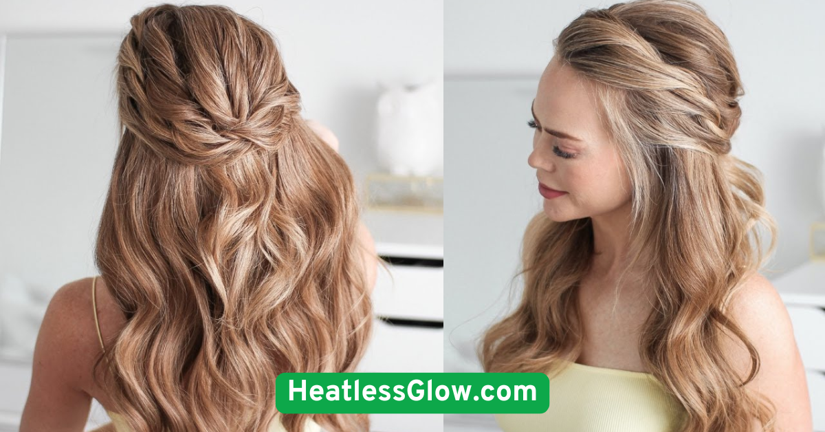 Twisted Half-Updo for Quick Fix