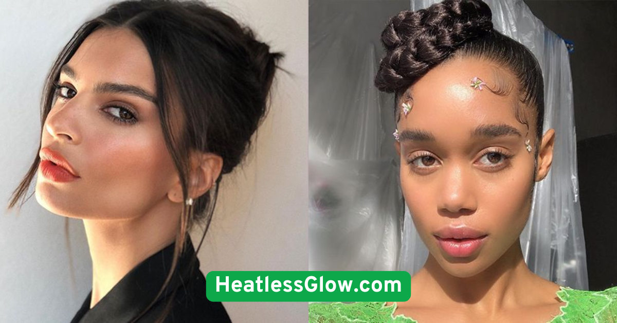  Scrunchie Bun with Face-Framing Strands
