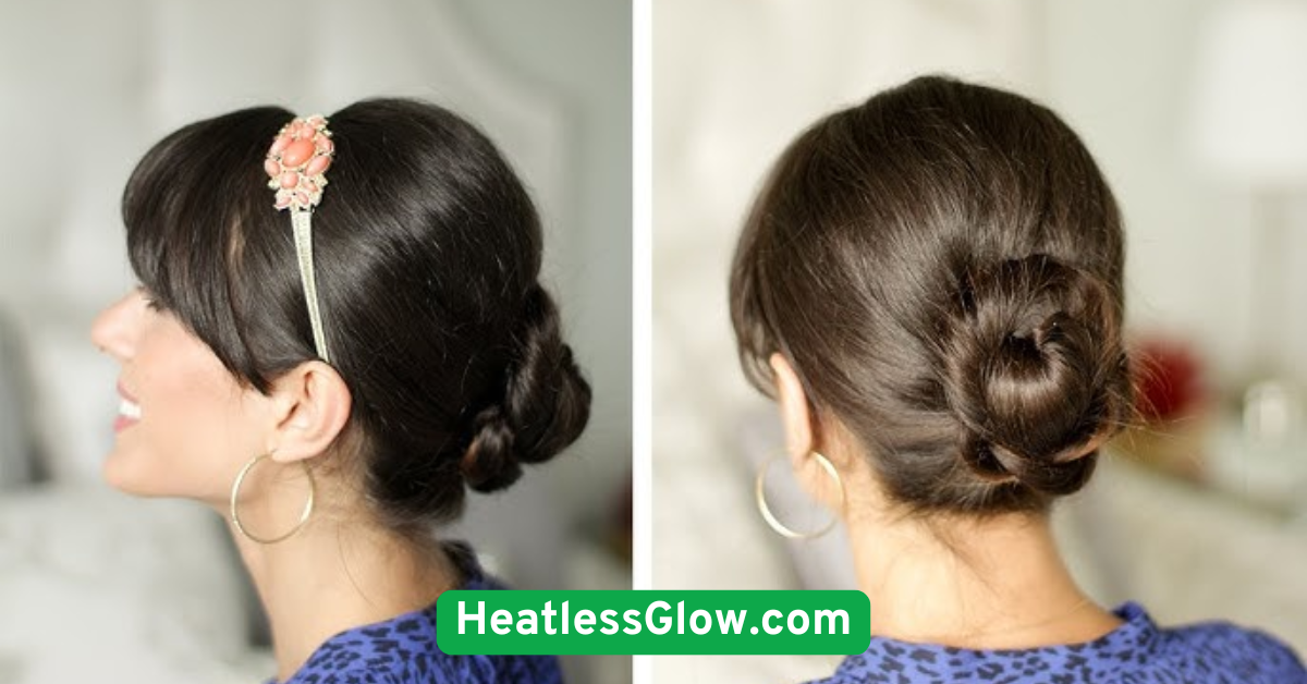 Twisted Low Buns on Each Side