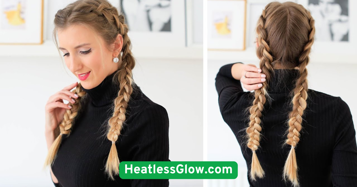 Braided Pigtails for Overnight Texture