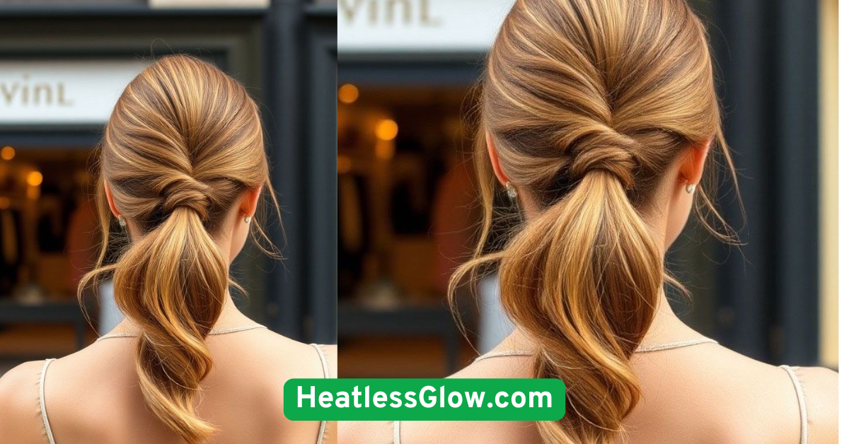 Classic Low Ponytail with a Twist