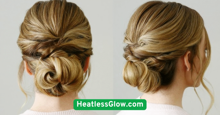 Twisted Low Buns for Frizz-Free Volume
