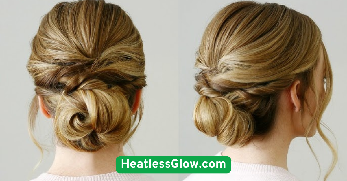 Twisted Low Buns for Frizz-Free Volume