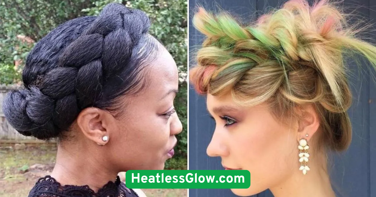  Flat Crown Twists Without Heat
