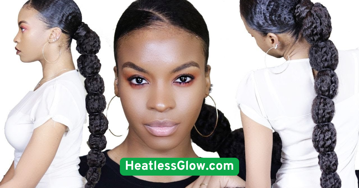 Bubble Ponytail with Elastics