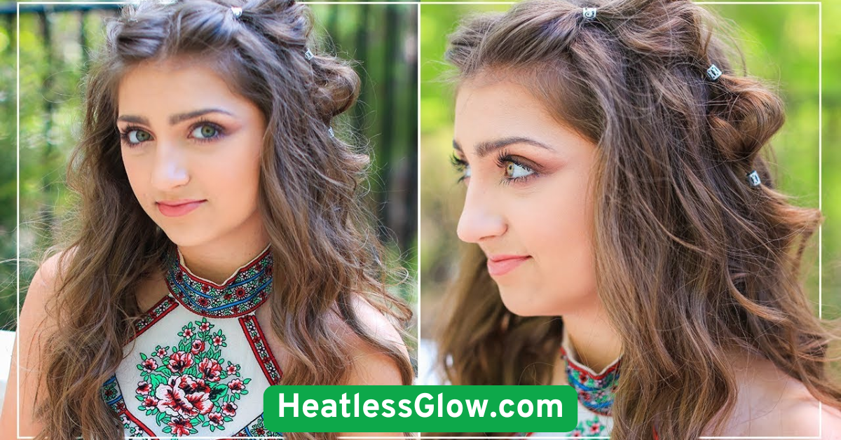  Bubble Braids Half-Updo