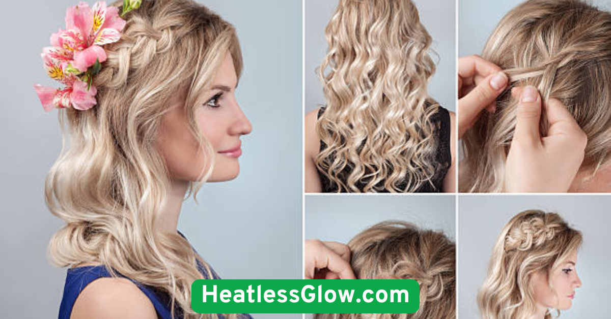  Wavy Lob with Loose Plaits
