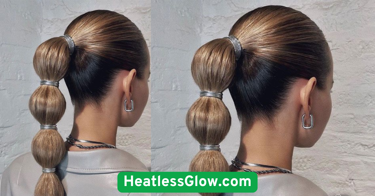 Low Bubble Ponytail for Sleek Comfort