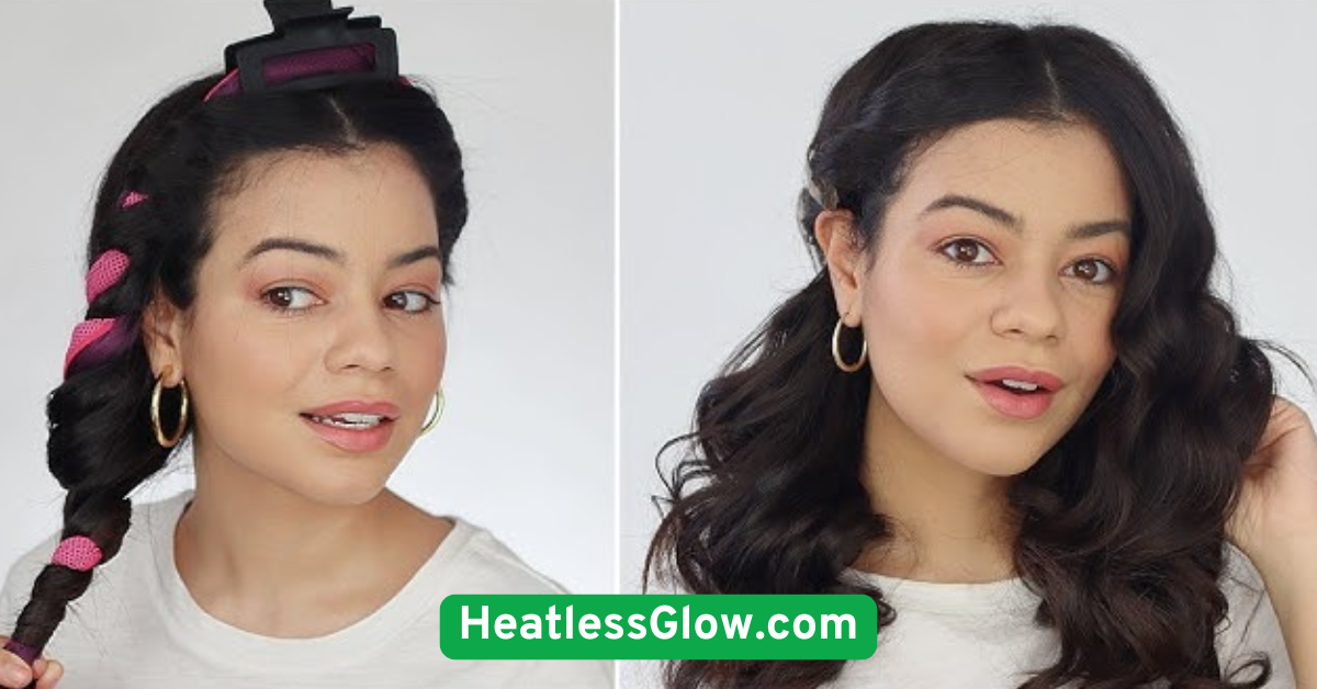 Satin Headband Curls Without Damage