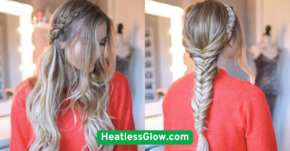 Loose Double Dutch Braids for Soft Waves