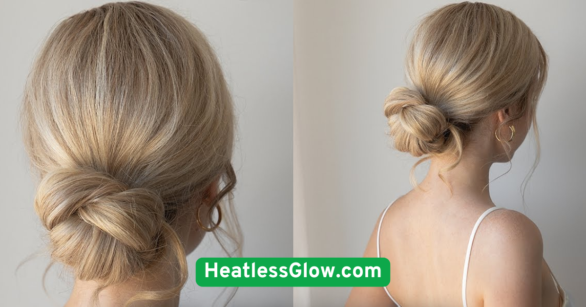 Twisted Low Bun for Secure Hold
