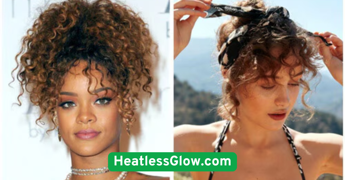 Pineapple Updo for Curls & Volume Preservation