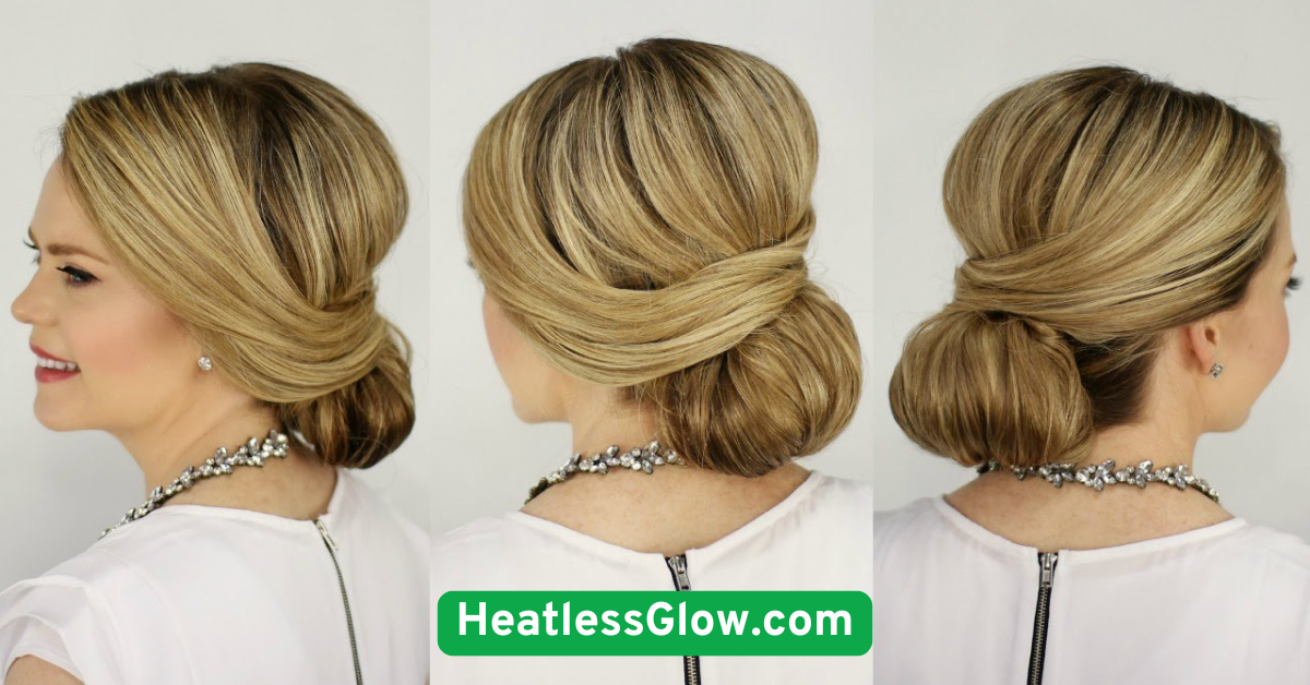  Satin-Wrapped Bun for Smooth Ends