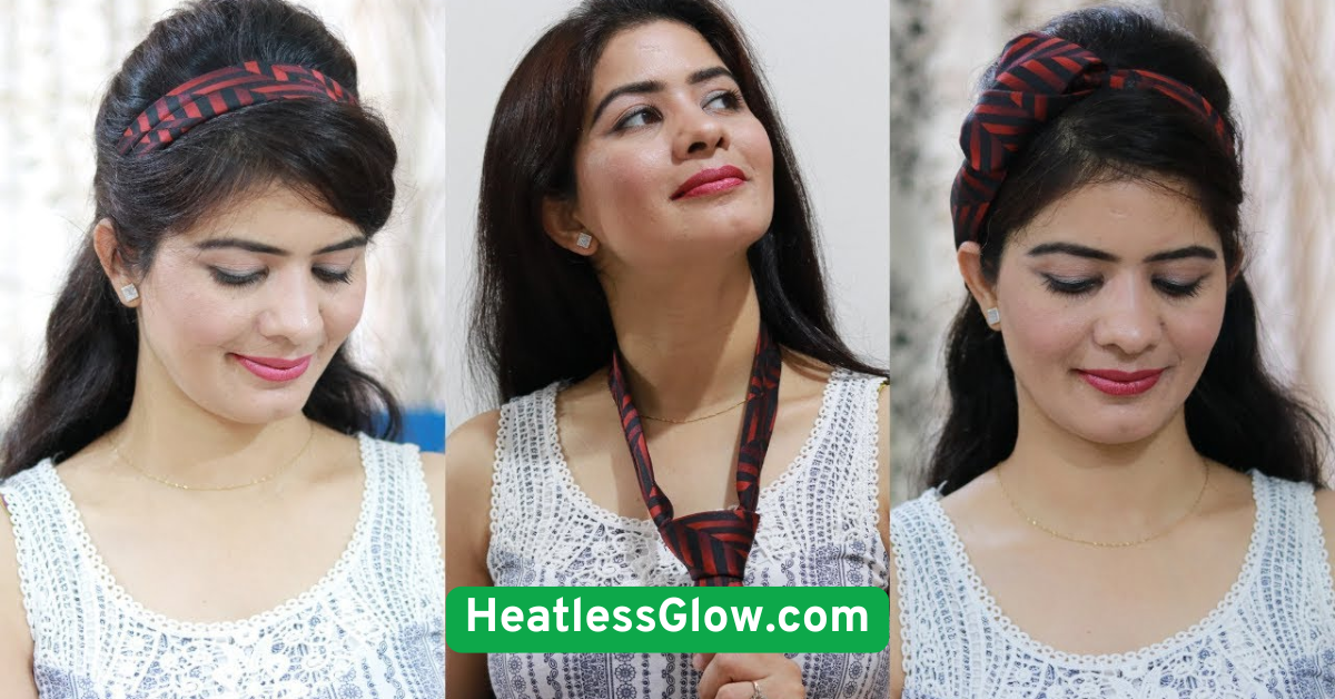 Headband Tuck for a Retro Vibe