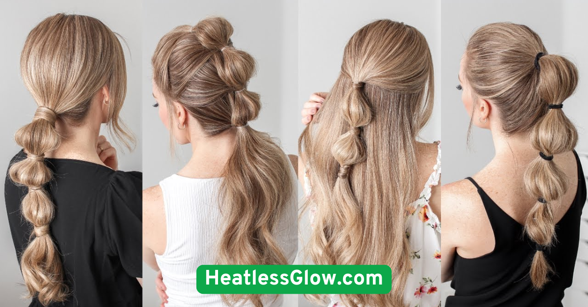Low Bubble Ponytail Fun and Fast