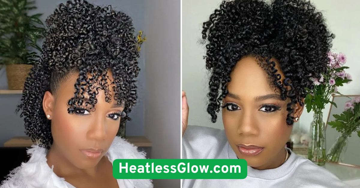Pineapple Updo (for Curly Hair)
