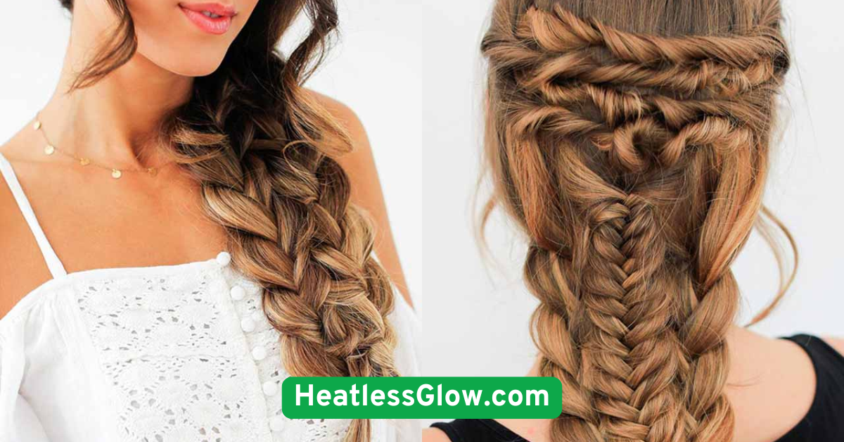 Side Braid with Loose Ends