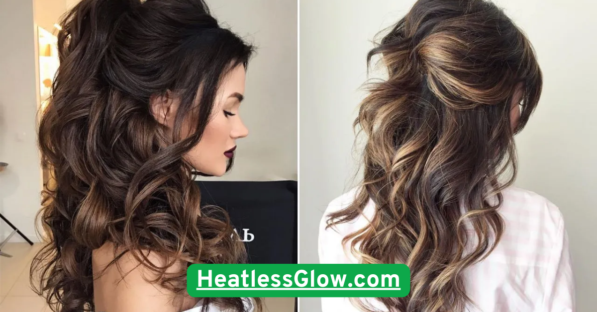 Simple Twist-Back Half-Up Style