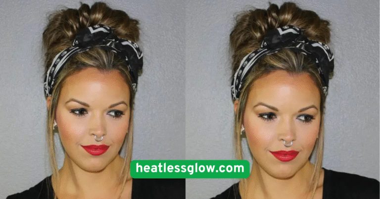 Messy Bun with a Scarf