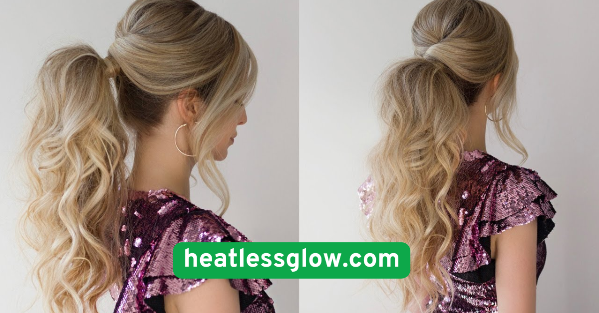 Messy Heatless Ponytail