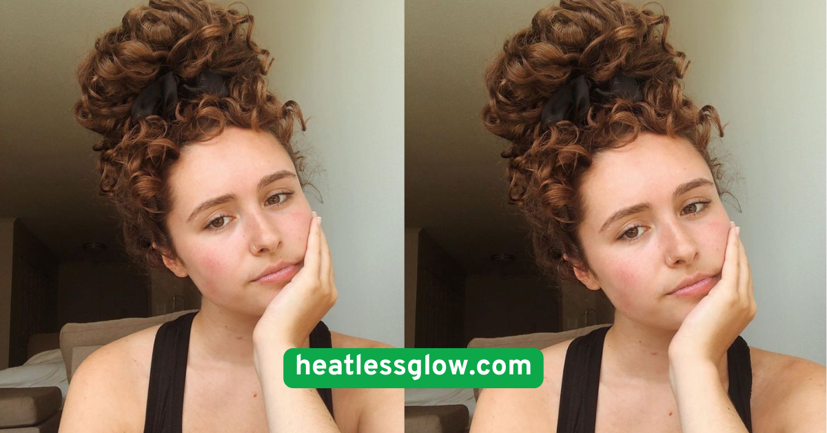 Pineapple Updo for Curls