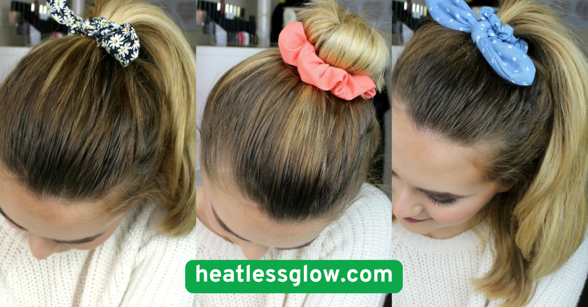  Top Knot With a Scrunchie