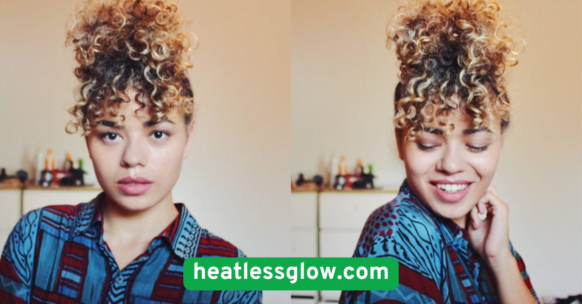 Pineapple Updo (for Curly Hair)