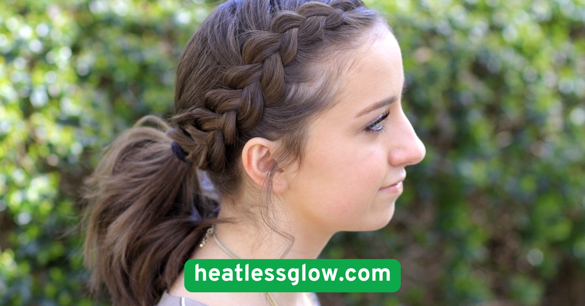  Dutch Braid Ponytail