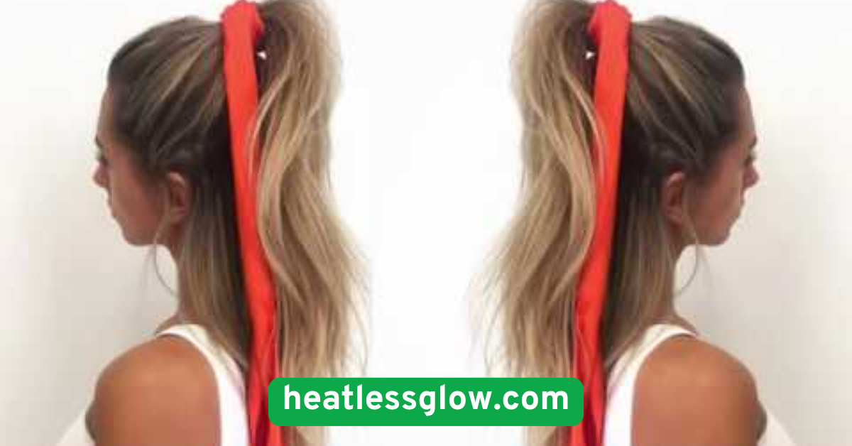 Scarf-Tied Ponytail