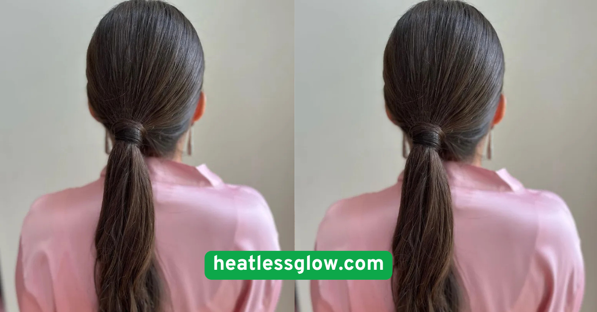 Sleek Low Ponytail Without Heat