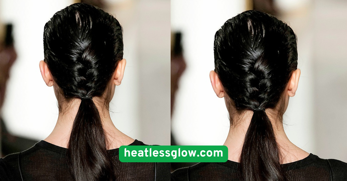 Sleek Low Pony with Twist