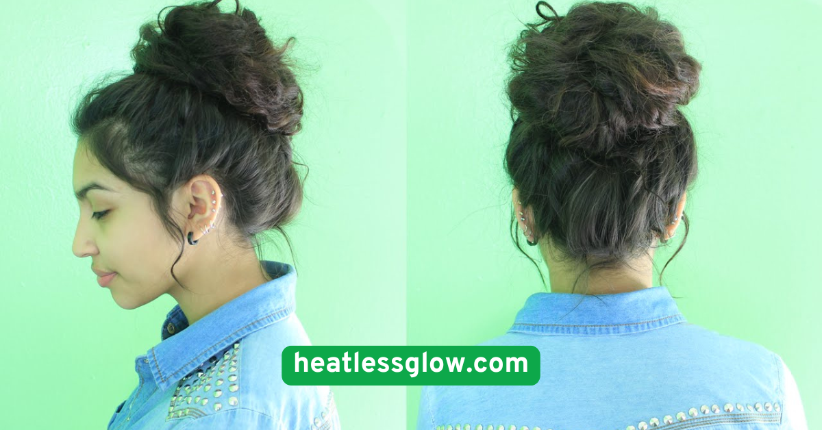  Messy Bun with Soft Waves