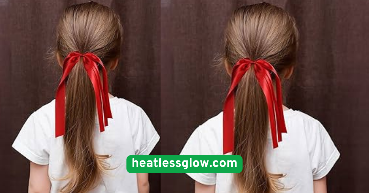  Ribbon-Tied Ponytail