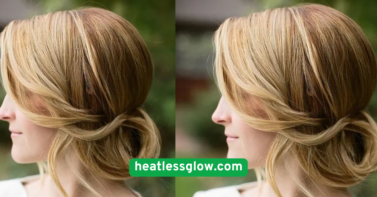  Low Bun with Side Part