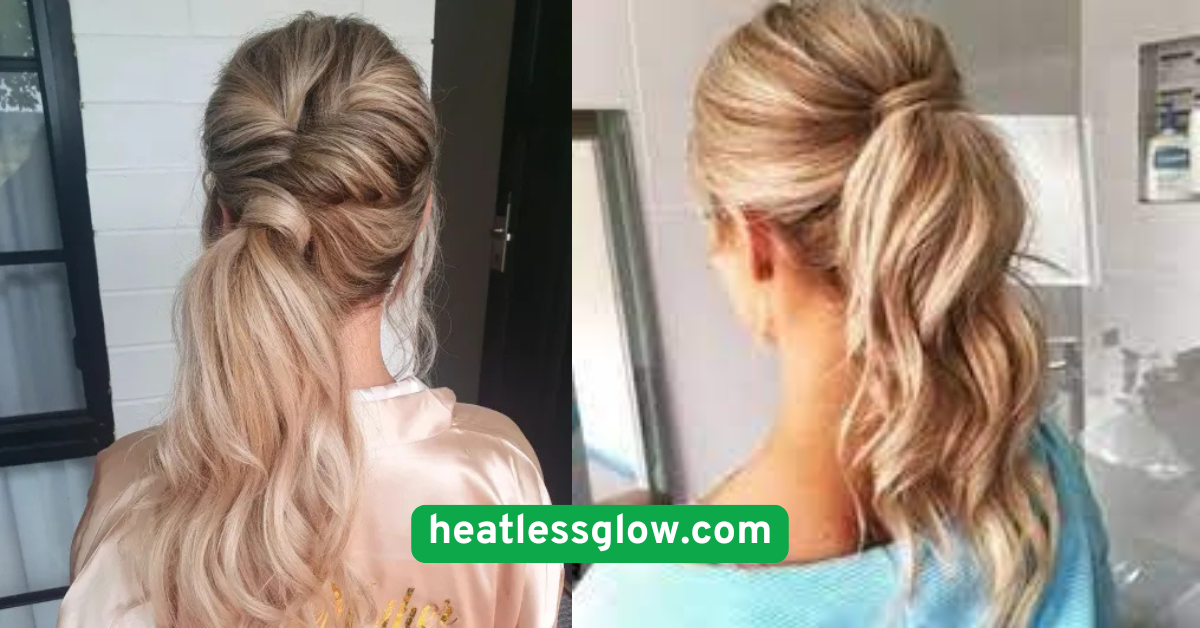Low Ponytail with Side Twists