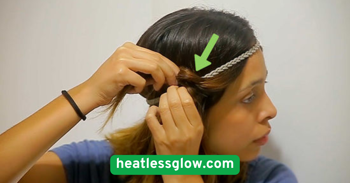 Heatless Curl Headband Method