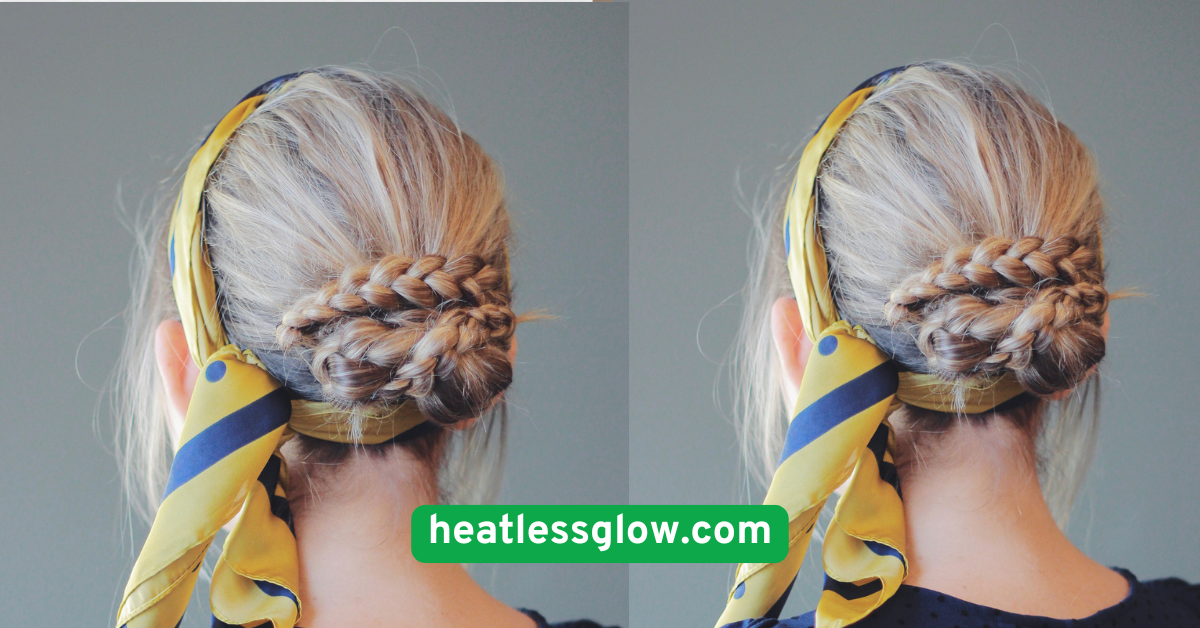  Messy Bun with Scarf