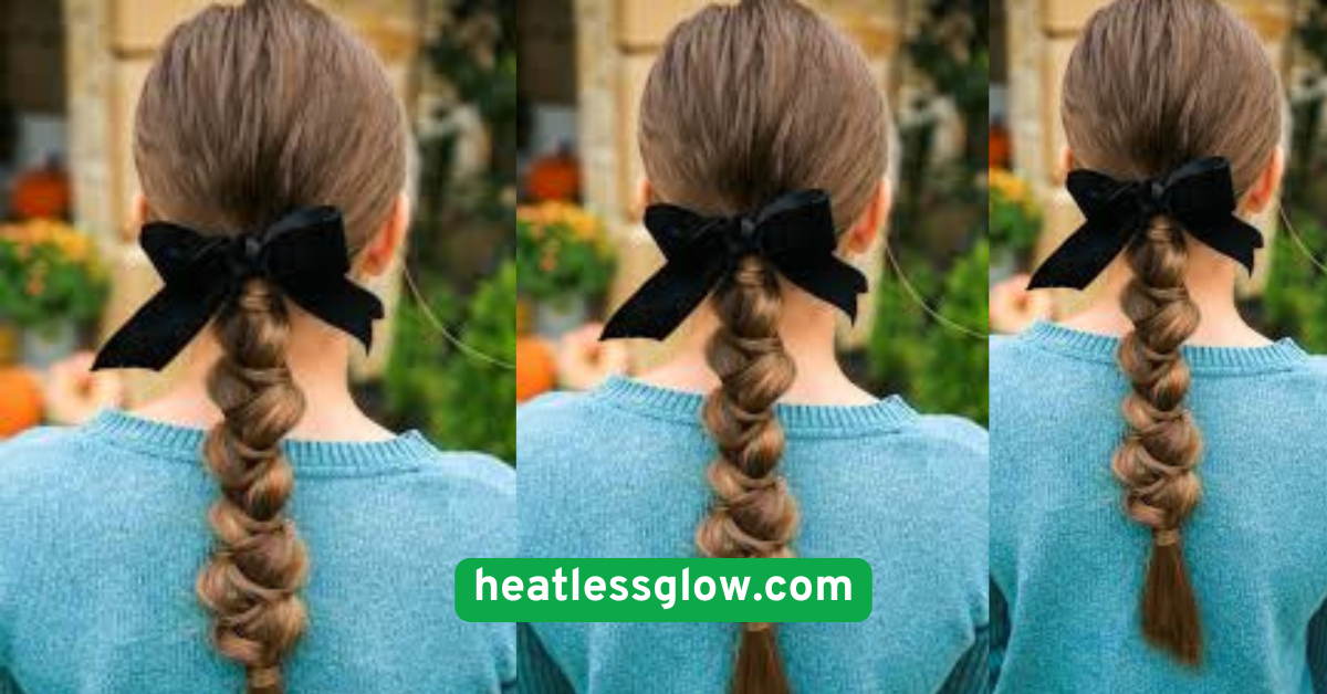 Low Ponytail with a Wrapped Strand