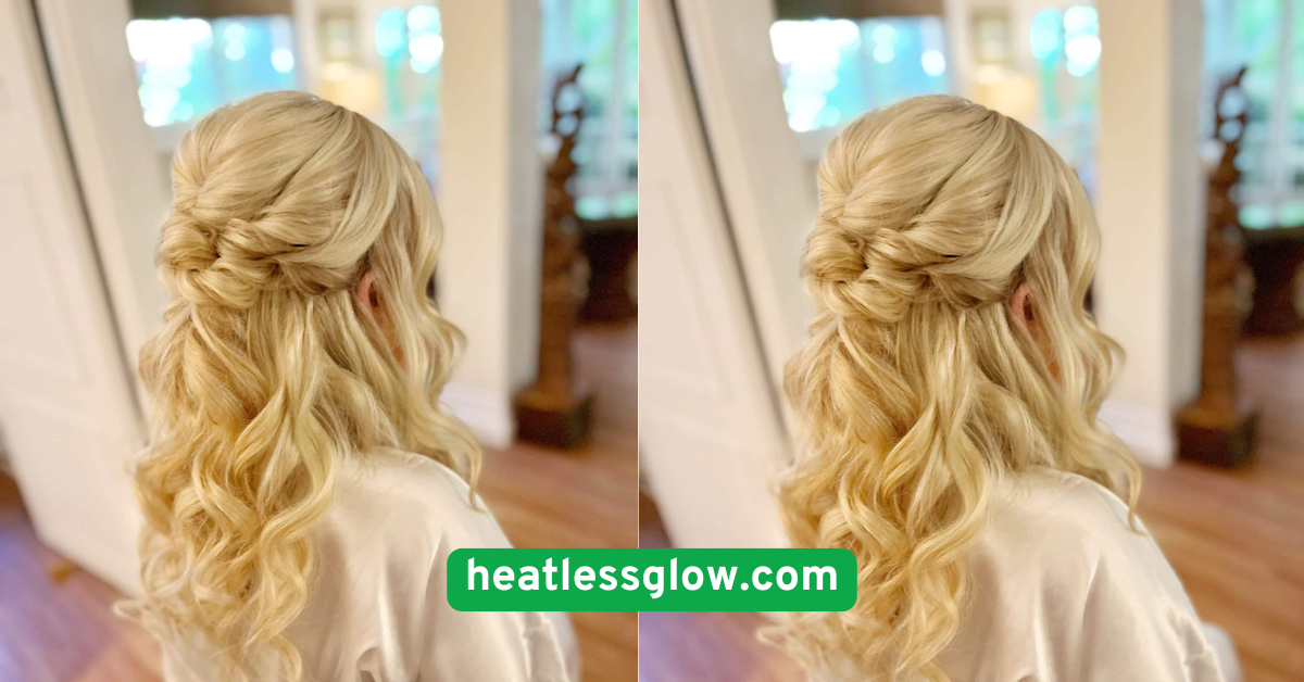 Half-Up Twisted Hairstyle